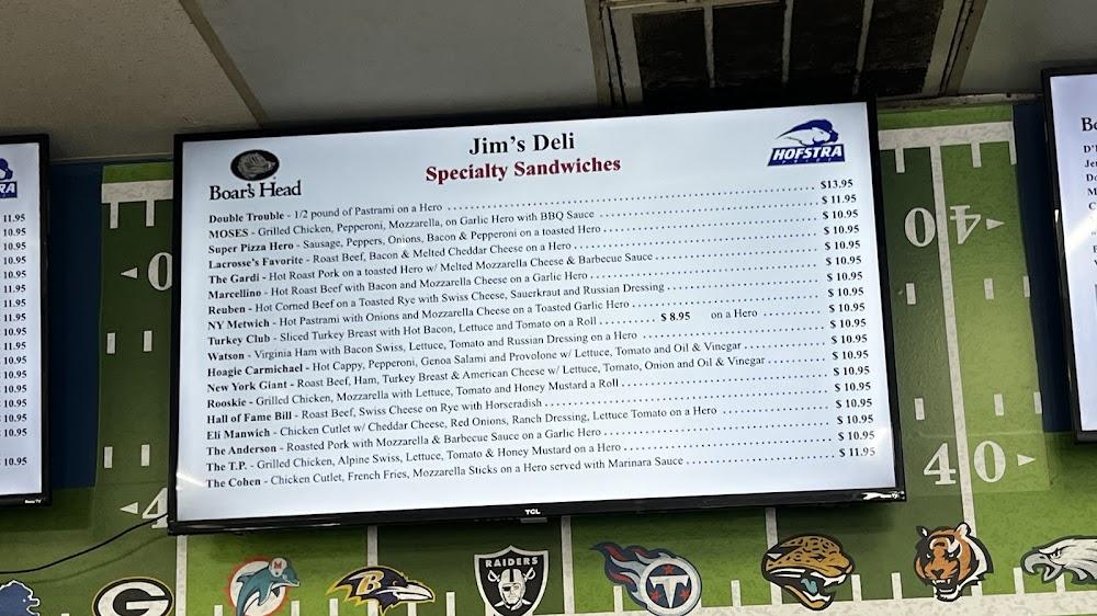 Jim's Delicatessen Menu image 3